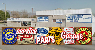 Service, Parts, Garage